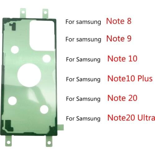 2Pcs Waterproof Back Cover For Samsung Galaxy note 8 9 10 20 plus ultra Battery Glass housing case cover Sticker