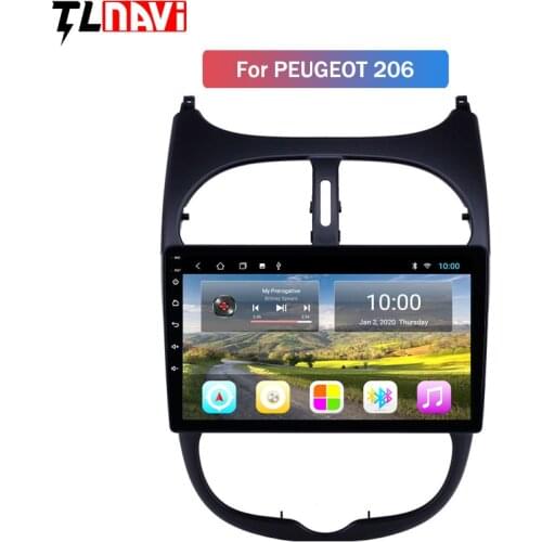 2G RAM GPS Autoradio HD Touchscreen Car Radio Audio 9 inch Android 9 for Peugeot 206 2000-2016