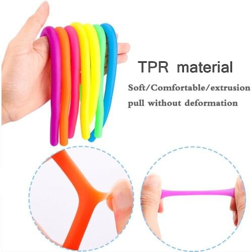 4Pcs Monkey Noodles Decompression Toy Sensory Fidget Stretchy String Toy For Kids And Adluts With Reduce fidgets Stress Toys