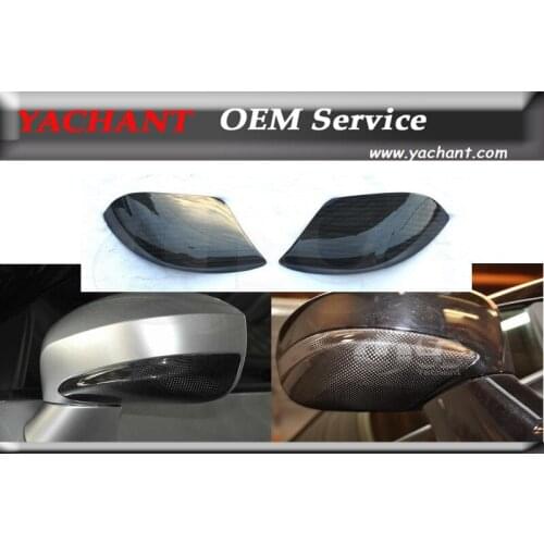 Car-Styling Dry Carbon Side Mirror Under Caps 2Pcs Fit For 2008-2015 R35 GTR GTR-R35 CBA DBA VS Style Side Mirror Under Cover