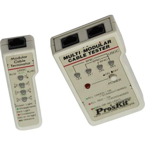 Used ProsKit 3PK-NT001 / 5 multi-function telephone line test instrument network cable line inspection line measuring device