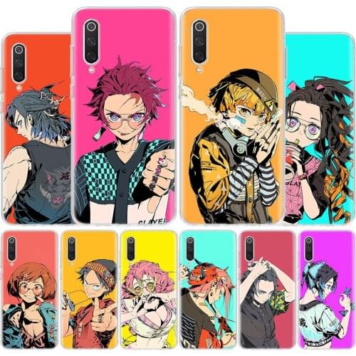 Demon Slayer Trend Anime Cover Phone Case For Xiaomi Redmi Note 10 9 9S 8T 8 7 6 5 9A 6A 7A 8A 9C K20 S2 Pro Luxury Soft Coque