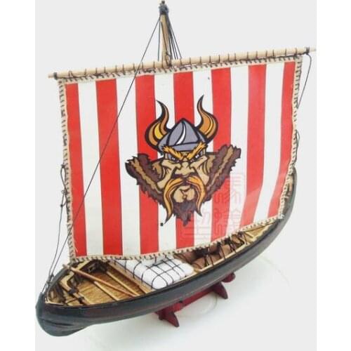 Viking Knarr scale 1/72 233 mm Sailboat Unassembled Wooden Model Boat Ship Kit