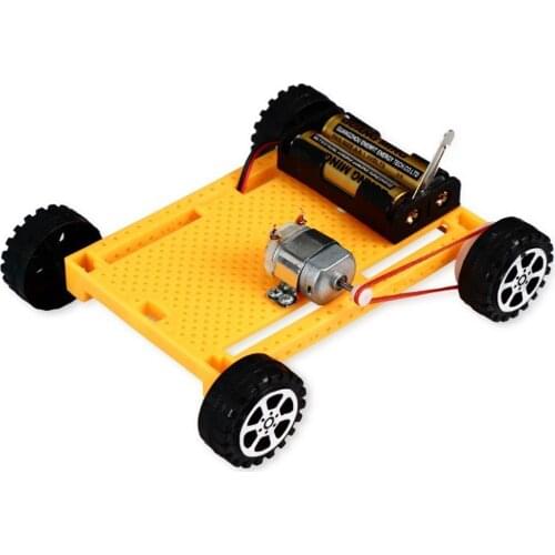 DIY Electric 4WD Car Vehicle Model Science Experiment Kit Early Education Kids Toy Gift