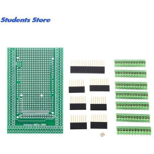 Double-side PCB Prototype Screw Terminal Block Shield Board Kit For MEGA-2560