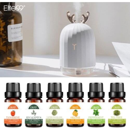 Elite99 10ML Pure Essential Oil Purify Air Lemon Peppermint Orange Tea Tree Rose Humidifier Diffuser Massage Essential Oils