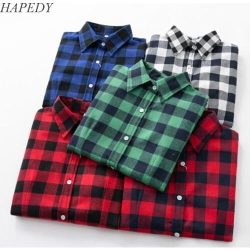 Женские фланелевые рубашки HAPEDY China At AliExpress
