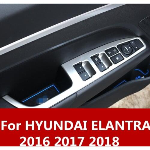 For hyundai Elantra 2016 2017 2018 ABS Chrome Car Interior Full Mouldings Trim Sticker Car Covers Car Accessorie