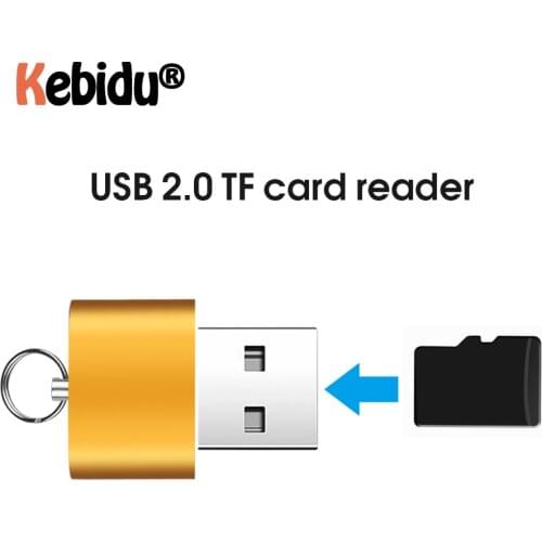 Mini USB Adapter Memory Card Reader With Key Ring High Speed USB 2.0 Interface For Micro SD TF T-Flash Adapter For PC