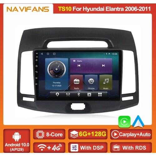 HD Split Screen Android 11 Car Radio Stereo For Hyundai Elantra 4 2006-2010 GPS Navigaion Multimedia Video Player Carplay Auto