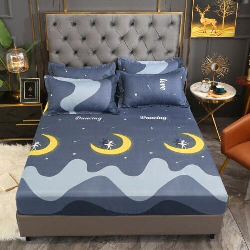 Mattress Cover For Bed Quilted Fitted Sheet For Single Double Bed Fitted Sheet Bedspread Twin Full Queen King