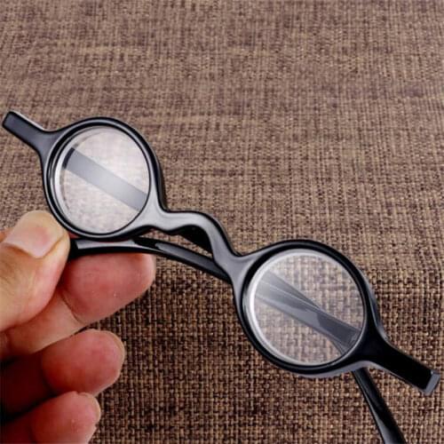 Men WOMEN Reading Glasses Retro Plastic Frame Round Black Elderly Reading Eyeglasses Mirror +1.0 1.5 2.0 2.5 3.0 3.5 R134