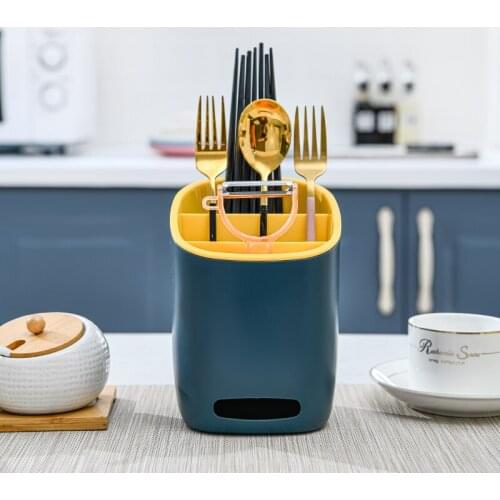 Chopsticks rack drain multifunctional tableware basket storage box cage household tube kitchen barreled spoon