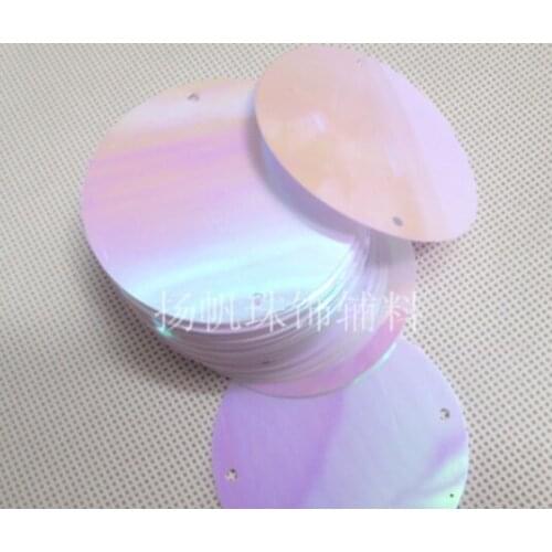 Sewing supplies 50mm single double hole solid color film DIY clothing bead curtain decorative materials PVC