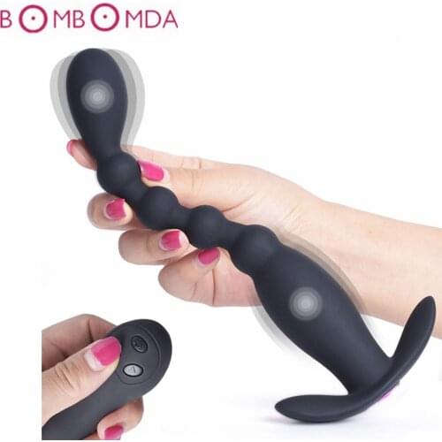 Sex Toys Anal Bead Vibrator Anus Prostate Massager G-Spot Stimulator Wireless Remote Butt Plug Vibrator Men Women Masturbation