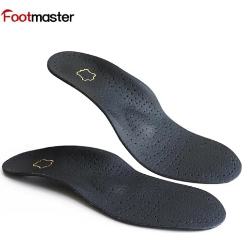 FootMaster Sheepskin Latex insoles Orthotic arch support leather insole comfortable shoe pads inner shoe pads Unisex