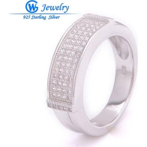 GW Fashion Jewelry Rings for Women 925 Sterling Silver Brand Ring With Genuine Crystal Stone FRITV002H50