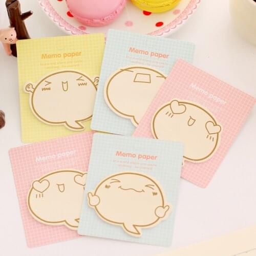 1pc Creative Cartoon Expressions Inspirational Brother Repeatedly Posted Memo Pad Cute Post Notes Message Notebook