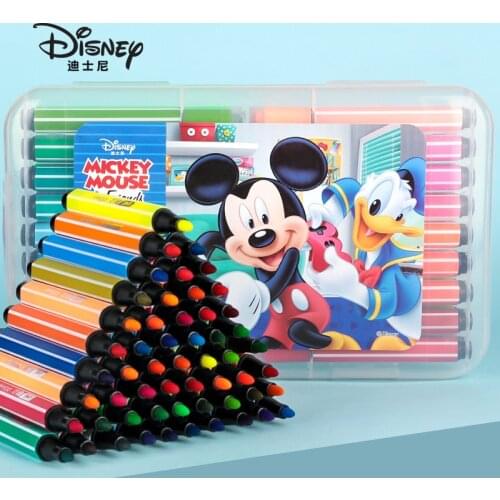 12/24/36 color Disney seal watercolor pen cute Mickey painting color pen children graffiti coloring pen cartoon seal gift
