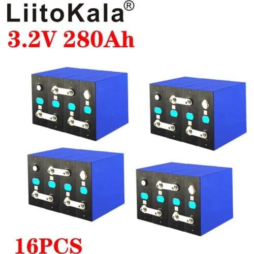 16x 3.2V 280Ah LiFePO4 batteries DIY 4s 12V 24V 280AH Rechargeable battery pack for Electric car RV Solar Energy storage system