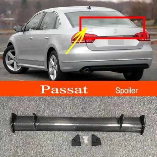 2011-2018 Passat B7 Real Carbon Fiber GT-style Car-styling Sporty Rear Trunk Wing Spoiler for Volkswagen 2011-2018 Passat B7