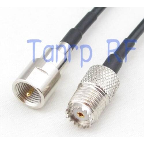 6in mini UHF female jack to FME male plug RF connector adapter 15CM Pigtail coaxial jumper cable RG174 extension cord