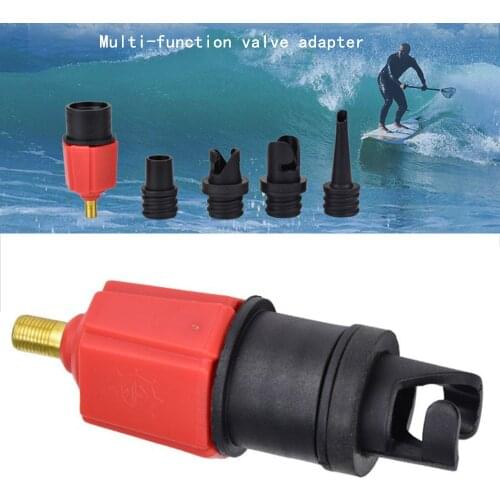 Air Valve Adapter SUP Pump Adaptor For Surf Paddle Board Dinghy Canoe Inflatable Boat Outdoor Canoe Kayak Surfing Tackle