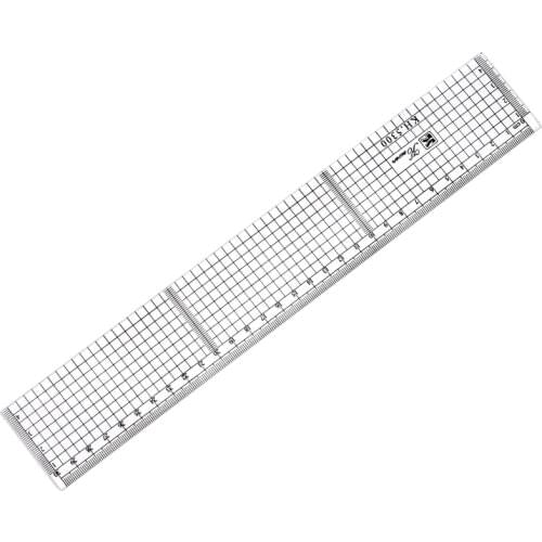 Drawing design 20-30cm acrylic lattice ruler moving comic ruler tool transparent bevel measuring tool