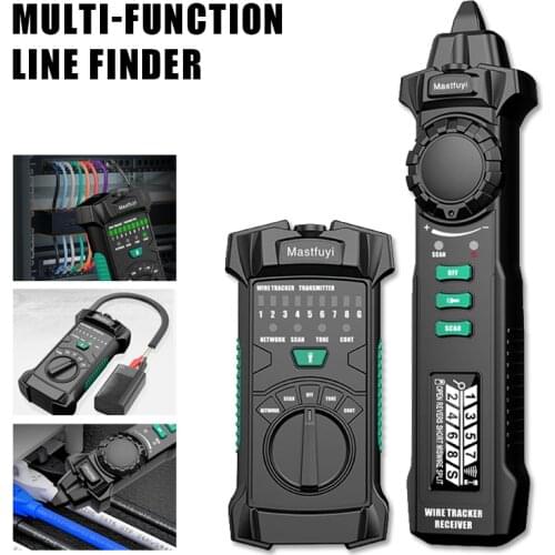 Digital Cable Tracker RJ11 RJ45 Detector 60V Smart Anti-Burn Poe Network Wire Checker Cable Tester Test Network Tool