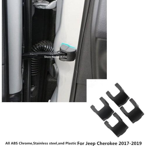 For Jeep Renegade 2017 2018 2019 2020 Car Styling Anti Rust Water Proof Door Lock Key Keys Plastic Buckle Limit Device Trim 4pcs