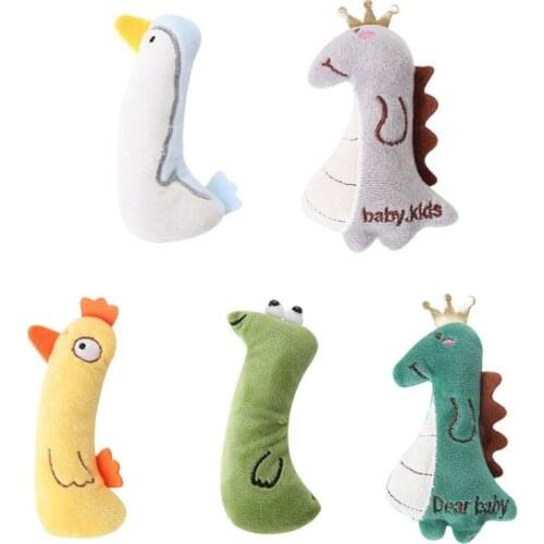 Pet Plush Toy Pet Chew Toy Cartoon Animal Shaped Cat Catnip Toy For Dogs Pet Supplies