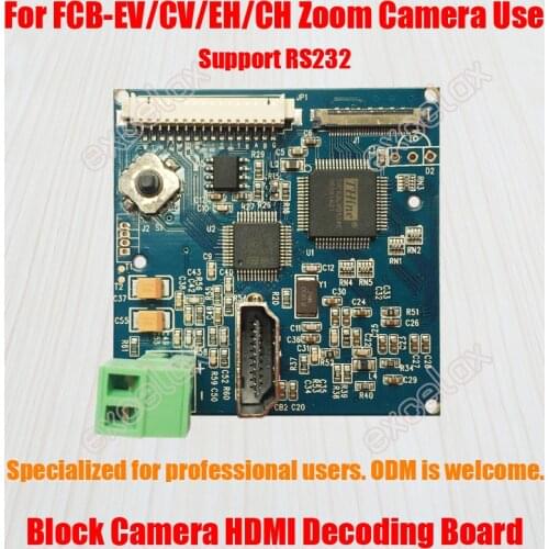 FCB-EV CV EH CH Series HD Zoom Camera Module Block HDMI-compatible Decoding Board RS485 RS232 Focus OSD Menu Control by Excelax