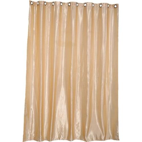 Smooth Satin Window Curtains Blackout Window Blinds Shade Sheer with Eyelets Top, 2 Sizes 4 Colors