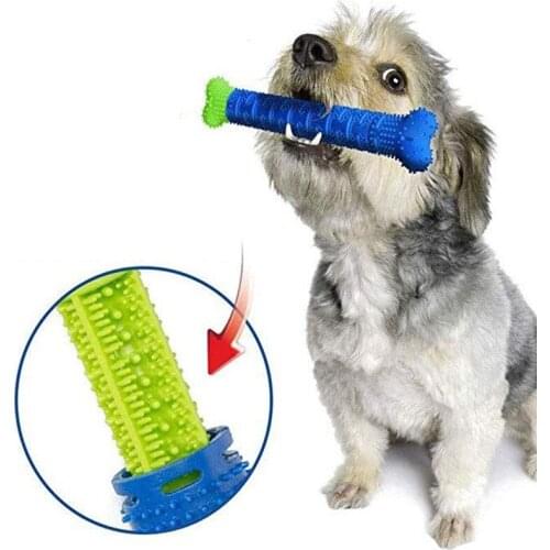 Pet Bone Shape Toy Pet Cat Dog Rubber Chew Molar Molar Cleaning Teeth Suitable for Small and Medium Pet Pet Supplies Qianyi