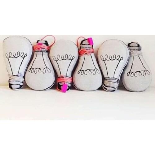 INS Baby kids Lighting Bulb Glow in the Dark comforting Xams Gift Toys Plush Bunny Sleeping Mate Stuffed Plush toy doll