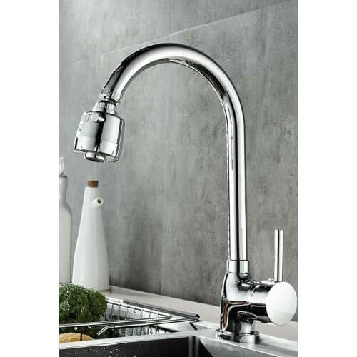 Kitchen Faucet Heavy Body 5 Years Warranty Double Water Inlet Brushed Nickel Kitchen Faucet Single Hole Pull Out Spout Kitchen