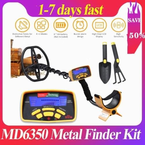 MD6350 underground metal detector high sensitivity Gold nuggets Digger metal Scanner Finder Treasure Hunter deep Metal Finder