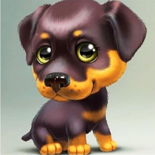 Cute Pet Dog Cartoon Animal Diamond Painting Round Full Drill Nouveaute DIY Mosaic Embroidery 5D Cross Stitch Home Decor Gifts