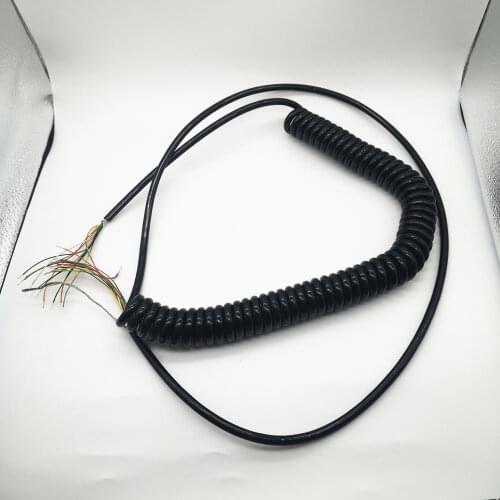 Wholesale Cheap 7 12 15 16 17 19 21 Cores Coiled 3 4 5 6m Meter Spring Spiral Shield Cable for CNC Handheld Handwheel MPG