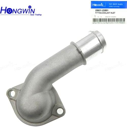 Genuine No.25631-23501 Aluminum Thermostat Housing Cover Fits Hyundai Tucson Elantra Kia Soul Sportage 2.0L 25631 23501 311-0050