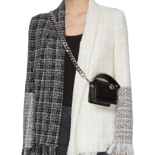 Luxury Women Totes Ins Thick Metal Chain Shoulder Bag Bike Wallet Mini Bag Coin Purse Fashion Chest Pack Leather Crossbody Bag