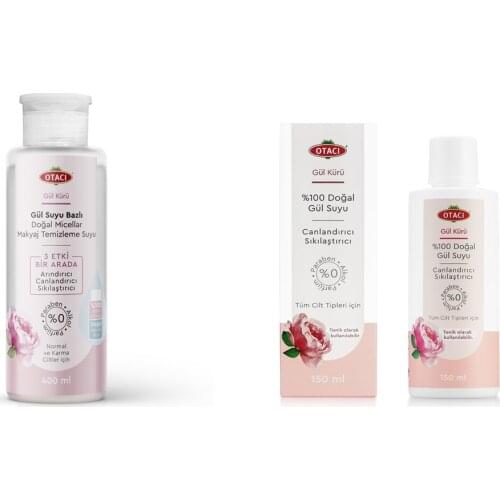 Rose Dry 100 Natural Rose Water + Rose Dry Rose Water-Based Natural Micellar Make-Up Cleansing Water