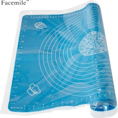 50*40cm Silicone Baking Mat Kneading Dough Pad Baking Pastry Rolling Mat Thickening Flour Rolling Scale Mat Bakeware Liners