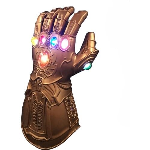 Thanos Infinity Gauntlet Cosplay Costumes Infinity Stones Led Gauntlet Glove Halloween Christmas Gift