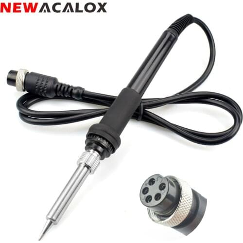 NEWACALOX 24V 60W 5pin Electric Soldering Iron Handle Universal for 8786 878D 898D Soldering Station Welding Rework Repair Tool