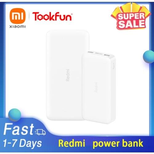 Xiaomi Redmi Power Bank 10000 / 20000mAh USB-C 74Wh 3.7V Two-Way 18W MAX Quick Charge Dual Input Output Charger External Battery