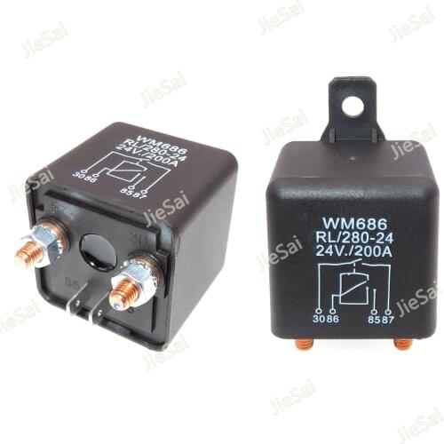 High Power Car Relay 24VDC 200A Car Truck Motor Automotive Car Relay starting Relays and continuous relay