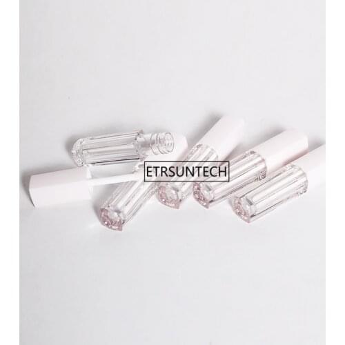 100pcs Empty Clear Empty Lip Gloss Bottle, DIY Plastic Liquid Lipstick Tube,Professional Ms Lip Beauty Makeup Tools F3745