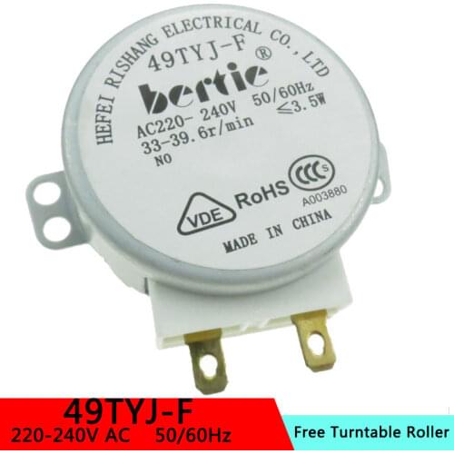 49TYJ-F AC220-240V 50/60Hz Micro Turntable Synchronous Tray Motor Microwave Oven Accessories Spares Parts