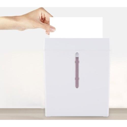 A4 Desktop Electric Paper Shredder With 13L Wastebasket Confidential Home Office Shredder 3-sheet Strip-cut Paper 100W 220V